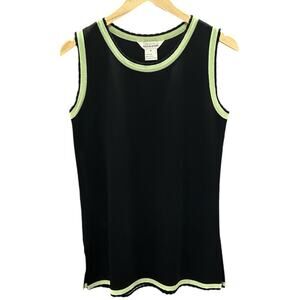 Exclusively Misook Black Sleeveless top womens size medium